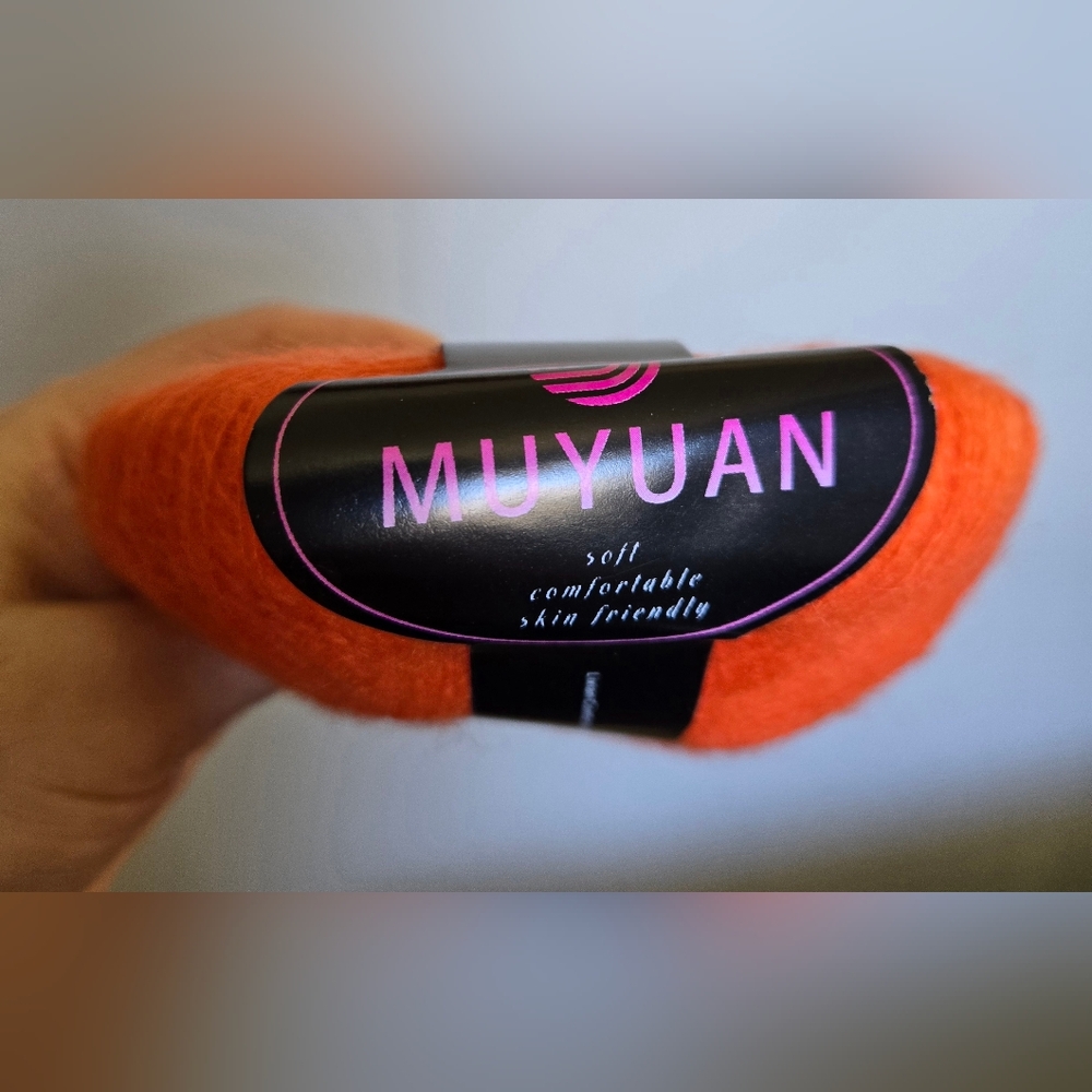 Set Of Two Skeins Orange Yarn